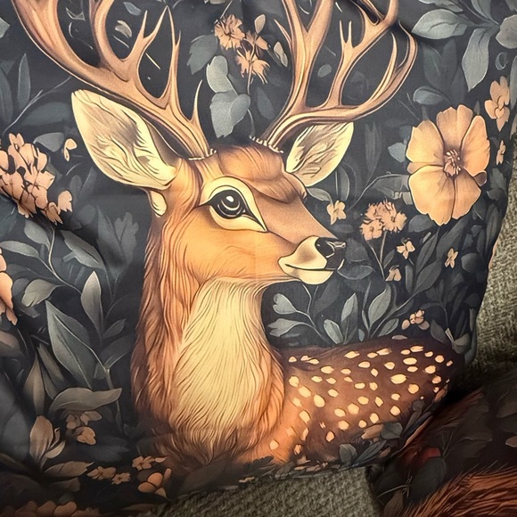 Vintage Floral Animal Print Throw Pillow Covers Double Sided - Picture 3 of 10